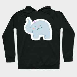 Cute Elephant Art Hoodie